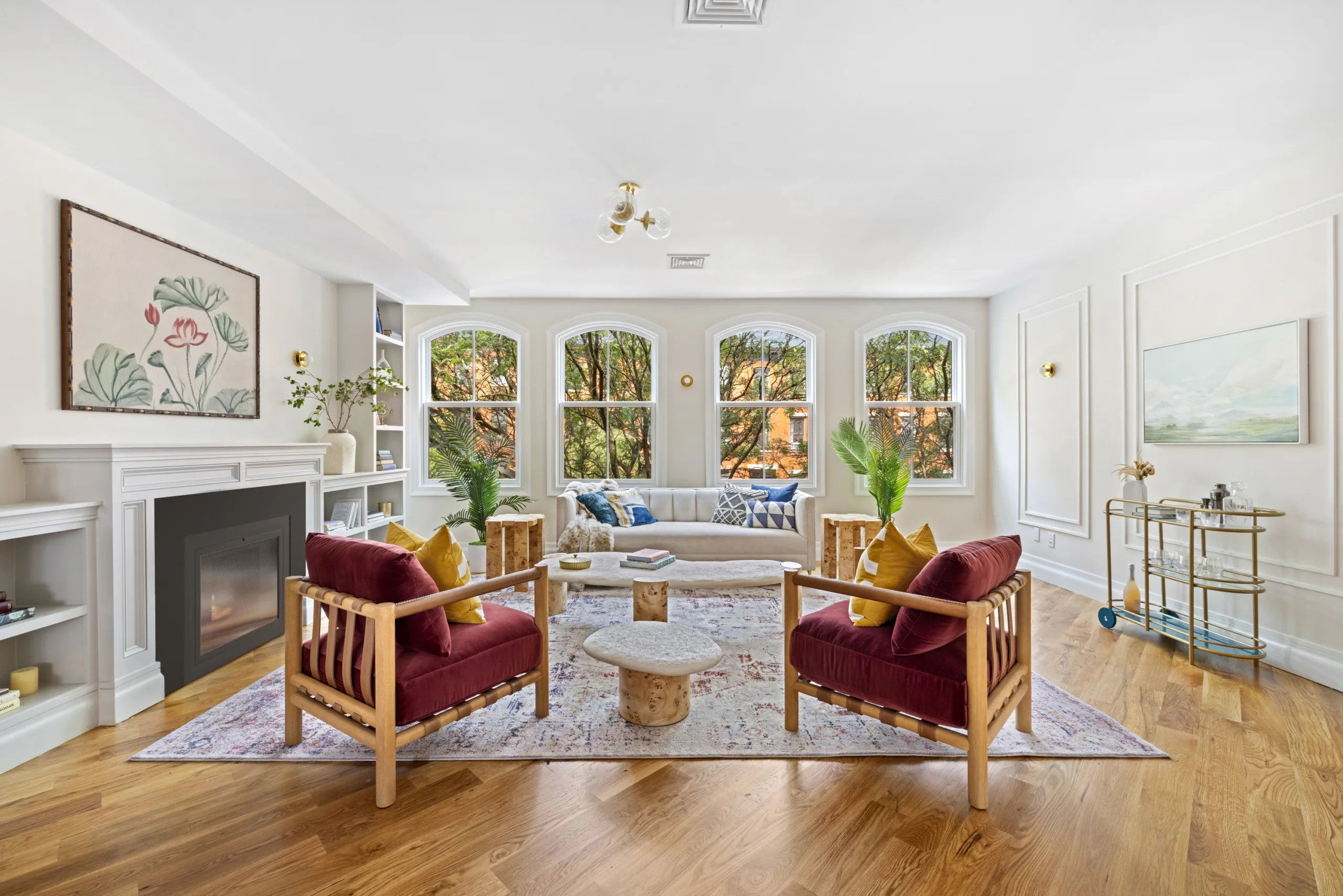 Rita-22 Jefferson-Living room fireplace-1-staged-VK 2